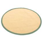 Jute vloerkleed Bafor rond jute - Groen - Diameter: 200 cm