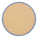 Jute vloerkleed Bafor rond jute - Blauw - Diameter: 160 cm