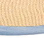 Jute vloerkleed Bafor rond jute - Blauw - Diameter: 160 cm