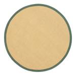 Jute vloerkleed Bafor rond jute - Groen - Diameter: 80 cm