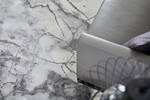 Laagpolig vloerkleed Pico polyester - grijs - Grijs - 200 x 290 cm