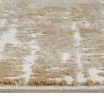 Kurzflorteppich Saragossa Polypropylen / Polyester - Beige - 67 x 140 cm