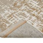 Kurzflorteppich Saragossa Polypropylen / Polyester - Beige - 67 x 140 cm