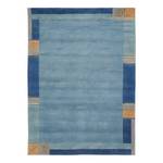 Tapis en laine Sola - Type A Laine - Bleu clair / Bleu foncé - Bleu clair / Bleu foncé - 60 x 90 cm