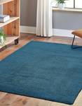 Tapis épais San Paolo Polyester - Bleu pétrole - Bleu pétrole - 130 x 190 cm