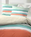 Parure de lit en coton renforcé Slushy Coton - Orange - 135 x 200 cm - Orange - 135 x 200 cm + oreiller 80 x 80 cm
