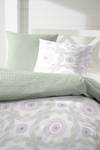 Parure de lit en percale Rotator Coton - Vert - 135 x 200 cm - Vert - 135 x 200 cm + oreiller 80 x 80 cm