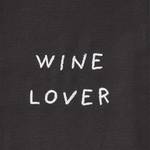 Flessenzak WINE LOVER Wine Lover katoen - zwart