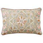 Coussin BOHEMIAN Coton / Polyester - Vert - 60 x 40 cm