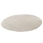 Tapis en laine Hadj rond 100 % laine vierge - Blanc - Diamètre : 250 cm