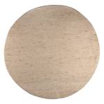 Wollen vloerkleed Hadj Rond 100% scheerwol - Crème - Diameter: 200 cm