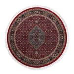 Tapis en laine Benares Bidjar rond 100 % laine vierge - Rouge - Diamètre : 200 cm