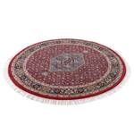 Tapis en laine Benares Bidjar rond 100 % laine vierge - Rouge - Diamètre : 200 cm