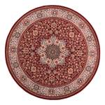 Tapis en laine Dolna rond 100 % laine vierge - Rouge - Diamètre : 200 cm