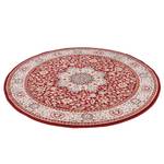 Tapis en laine Dolna rond 100 % laine vierge - Rouge - Diamètre : 200 cm