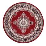 Tapis en laine Dolna rond 100 % laine vierge - Rouge - Diamètre : 240 cm