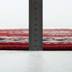 Tapis en laine Dolna rond 100 % laine vierge - Rouge - Diamètre : 240 cm