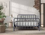 Metalen bed Bronxx ijzer - Blauw - 160 x 200cm