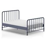 Metalen bed Bronxx ijzer - Blauw - 140 x 200cm