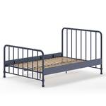 Metalen bed Bronxx ijzer - Blauw - 140 x 200cm