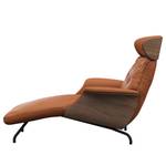 Chaise longue BLOMST Vera pelle Danbi: marrone castagno - Nero - Nocciolo