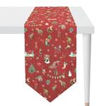 Chemin de table 6200 Polyester / Coton - Rouge - 32 x 175 cm