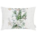 Coussin 6203 Coton - Blanc / Vert - 35 x 50 cm