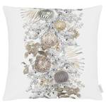 Coussin 6304 Polyester / Coton - Blanc / Doré - 49 x 49 cm