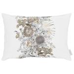 Coussin 6304 Polyester / Coton - Blanc / Doré - 35 x 50 cm