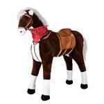 Paard speelgoed Winnie XXL polyester/pluche - bruin