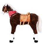 Paard speelgoed Winnie XXL polyester/pluche - bruin