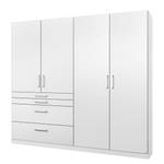 Armoire à portes battantes Homburg I Blanc alpin - Largeur : 181 cm - Sans portes miroir