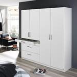 Armoire à portes battantes Homburg I Blanc alpin - Largeur : 181 cm - Sans portes miroir