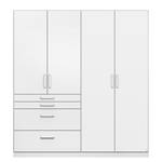 Armoire à portes battantes Homburg I Blanc alpin - Largeur : 181 cm - Sans portes miroir