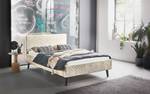 Gestoffeerd bed Avola Corduroy Poppy: Beige - 140 x 200cm