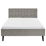 Gestoffeerd bed Empire Structuurstof Luela: Grijs - 140 x 200cm