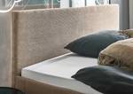 Gestoffeerd bed Avola Corduroy Poppy: Taupe - 180 x 200cm