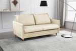 Schlafsofa ZEMPLE mit Matratze Samt Onoli: Beige