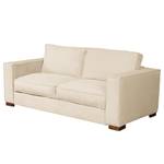 Schlafsofa MEEKERS mit Matratze Cordstoff Lola: Creme