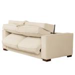 Schlafsofa MEEKERS mit Matratze Cordstoff Lola: Creme