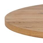 Eettafel Baalke 120 cm fineer van echt hout/metaal - wildeikenhout/zwart