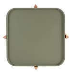 Bout de canapé Pitallas Vert olive - 57 x 57 cm - Marron