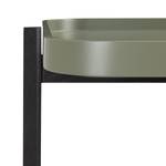 Bout de canapé Pitallas Vert olive - 50 x 50 cm - Noir