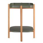 Bout de canapé Pitallas Vert olive - 47 x 47 cm - Marron