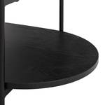 Tavolino da salotto Filitosa Vetro / Impiallacciato in vero legno - Grigio - Quercia nero