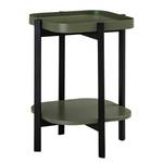 Tavolino PITALLAS Verde oliva - 47 x 47 cm - Nero