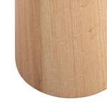Bijzettafel Bourapil fineer van echt hout - Knoestige eikenhouten - Diameter: 40 cm