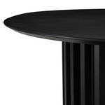 Table MUCUOULA Plaqué bois véritable - Chêne noir - Diamètre : 90 cm