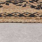 Tapis en jute Maisie Jute - Beige / Noir - 80 x 150 cm