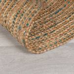 Jute vloerkleed Capri Rund jute - Blauw - Diameter: 180 cm